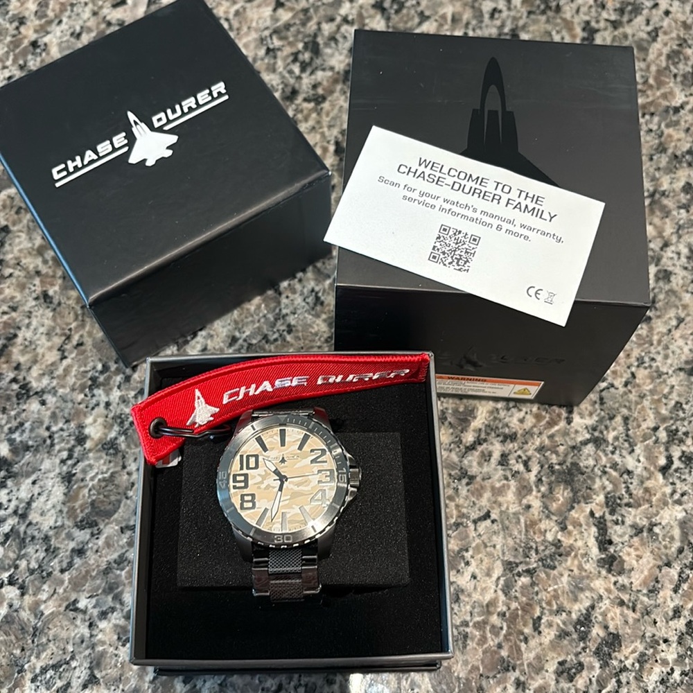 NWT Men's Gun Metal Watch - Chase Durer Watch